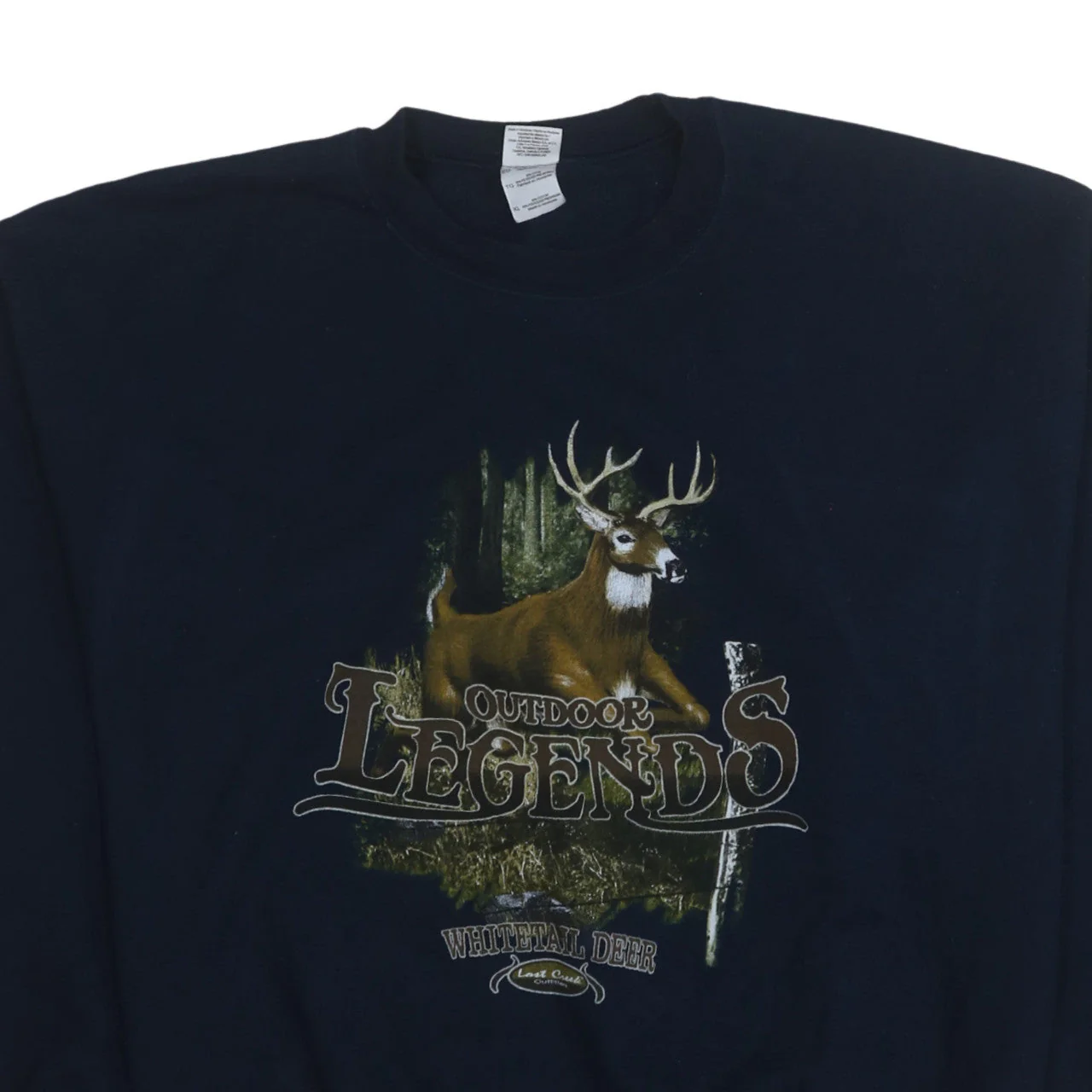 Gildan Heavy Blend Womens Navy XL Pullover Sweatshirt Deer Graphic - Image 7