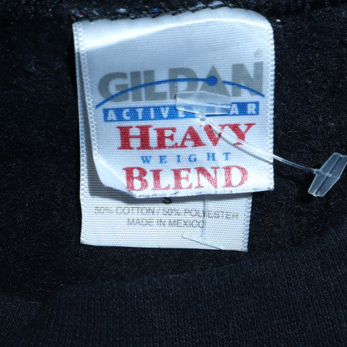Gildan Men's Black Patriotic Eagle Flag Graphic Pullover Sweatshirt L - Image 5