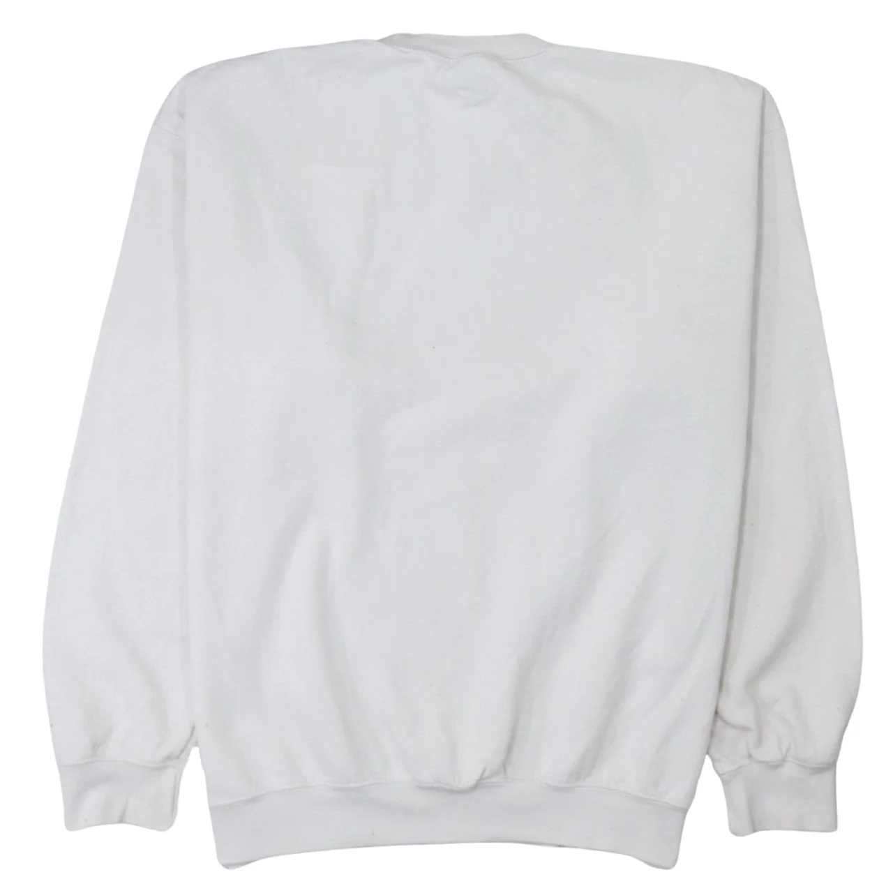 Gildan Women White Graphic Print Pullover Sweatshirt L - Image 4