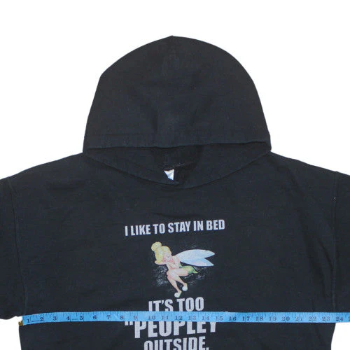 Gildan Womens Black Pullover Hoodie L Fairy Graphic Funny Quote Casual - Image 3