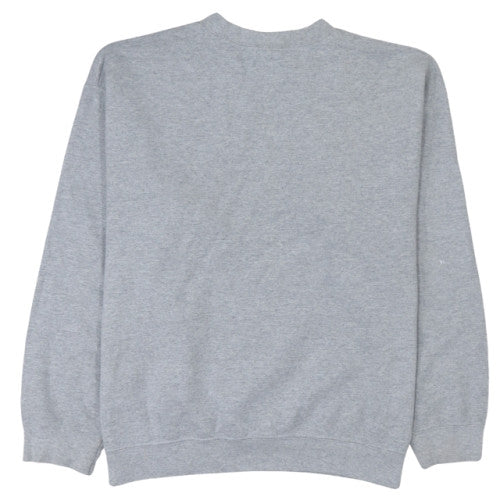 Gildan Women's Grey Graphic Pullover Sweatshirt L I Woke Up Like This - Image 4