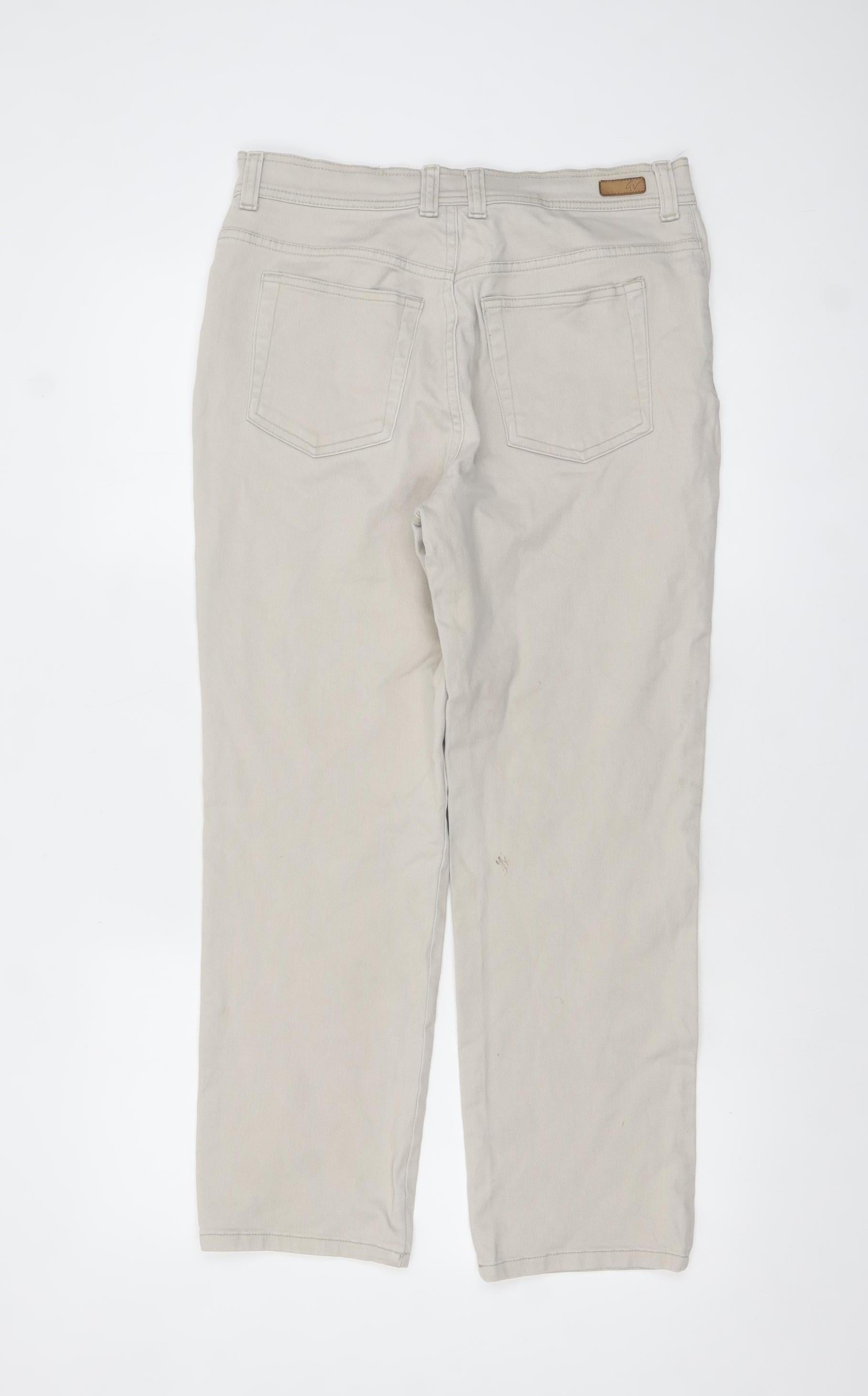 Gloria Vanderbilt Women’s Beige Petite 10 Straight Jeans