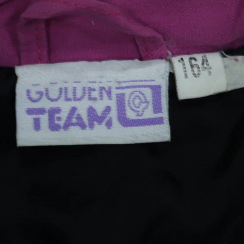 Golden Team Women's Purple Green 90s Retro Puffer Jacket Size 14 - Image 5