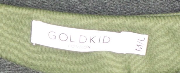 Goldkid London Womens Green A-Line Sleeveless Belted Dress M - Image 4