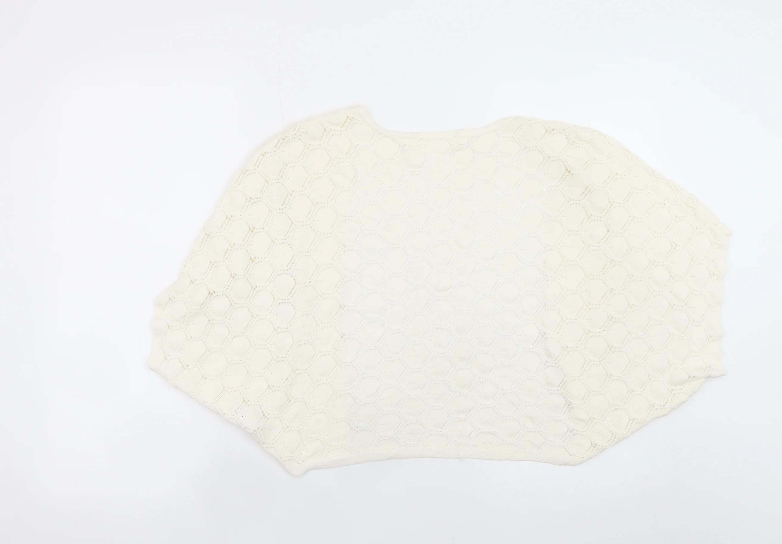 Grace Karin Women’s Ivory Open-Knit Shrug S Lightweight Viscose - Image 3