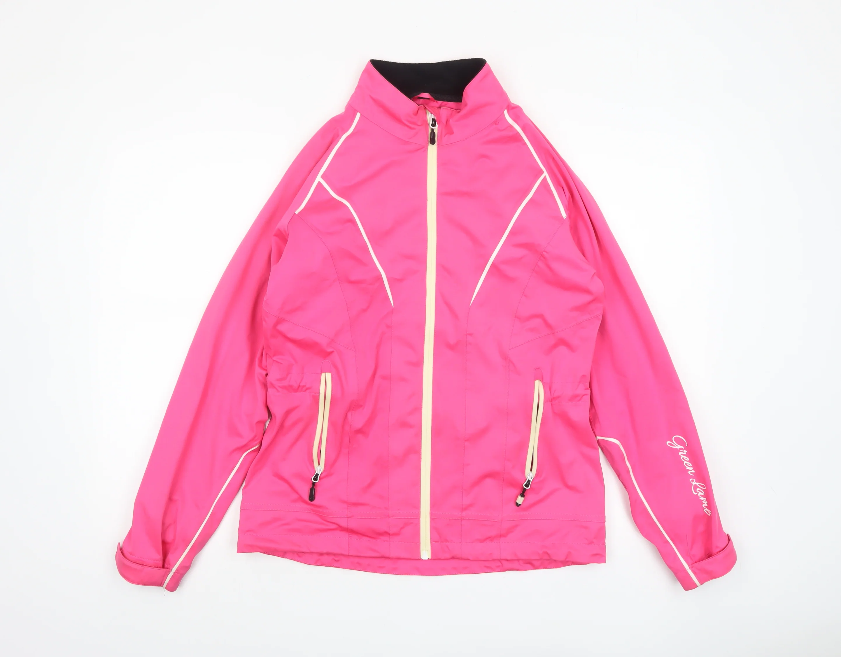 Green Lamb Women's Pink Waterproof Windbreaker Jacket S