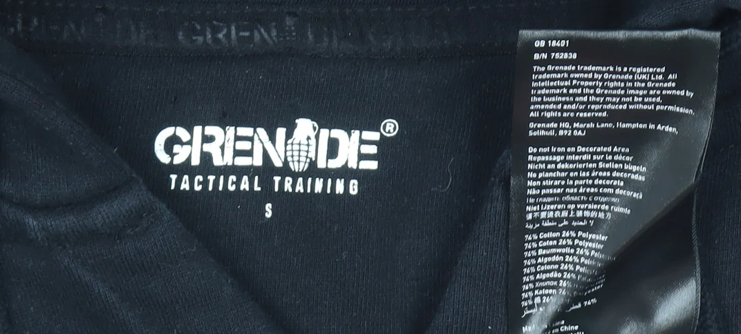 Grenade Women Black Small Pullover Hoodie Tactical Training Print - Image 4
