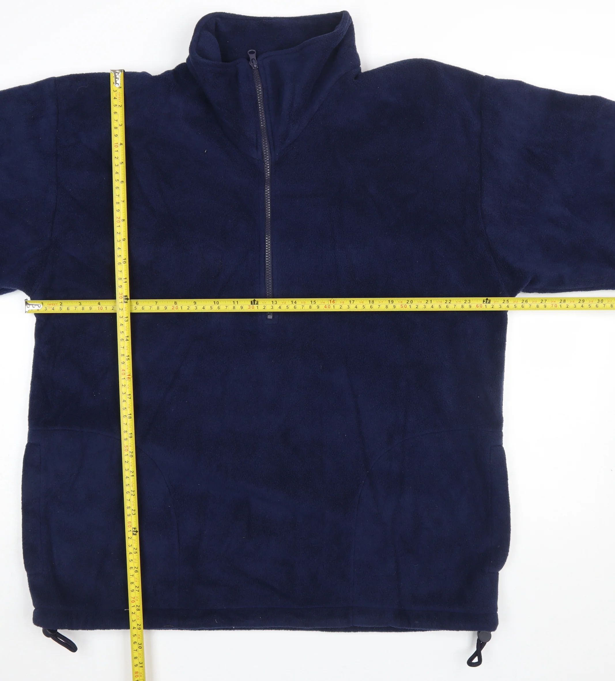 GTC Men's Blue Fleece 1/2 Zip Pullover Sweatshirt L - Image 2