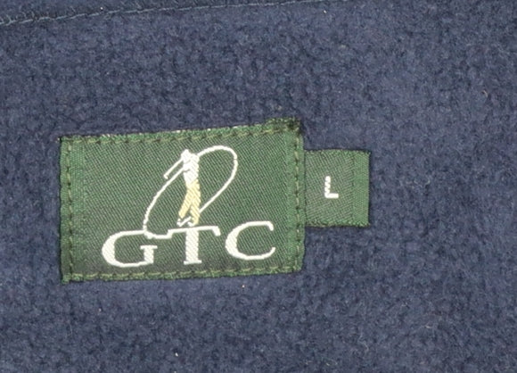 GTC Men's Blue Fleece 1/2 Zip Pullover Sweatshirt L - Image 4