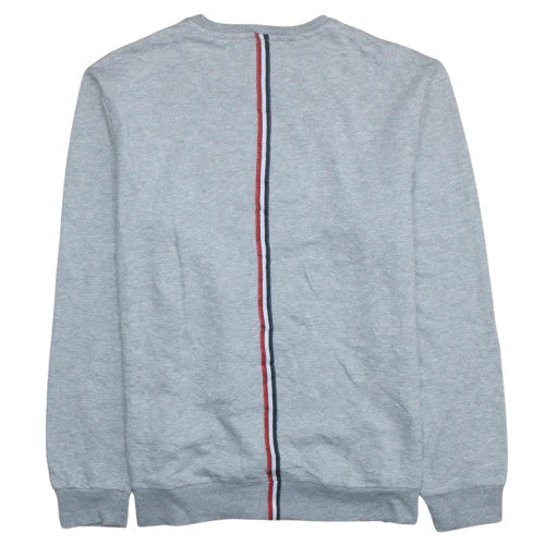 Guess Mens Grey 2XL Crew Neck Logo Pullover Sweatshirt - Image 4