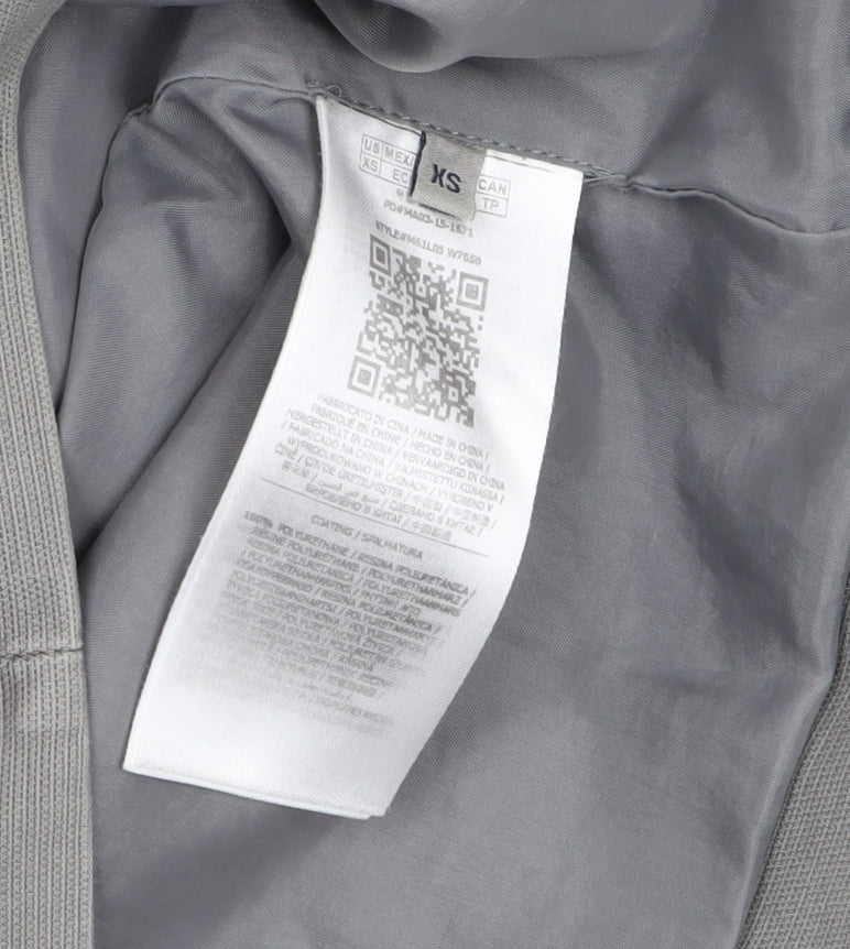 Guess Women's Grey XS Biker Jacket Faux Leather Zip Pockets - Image 4