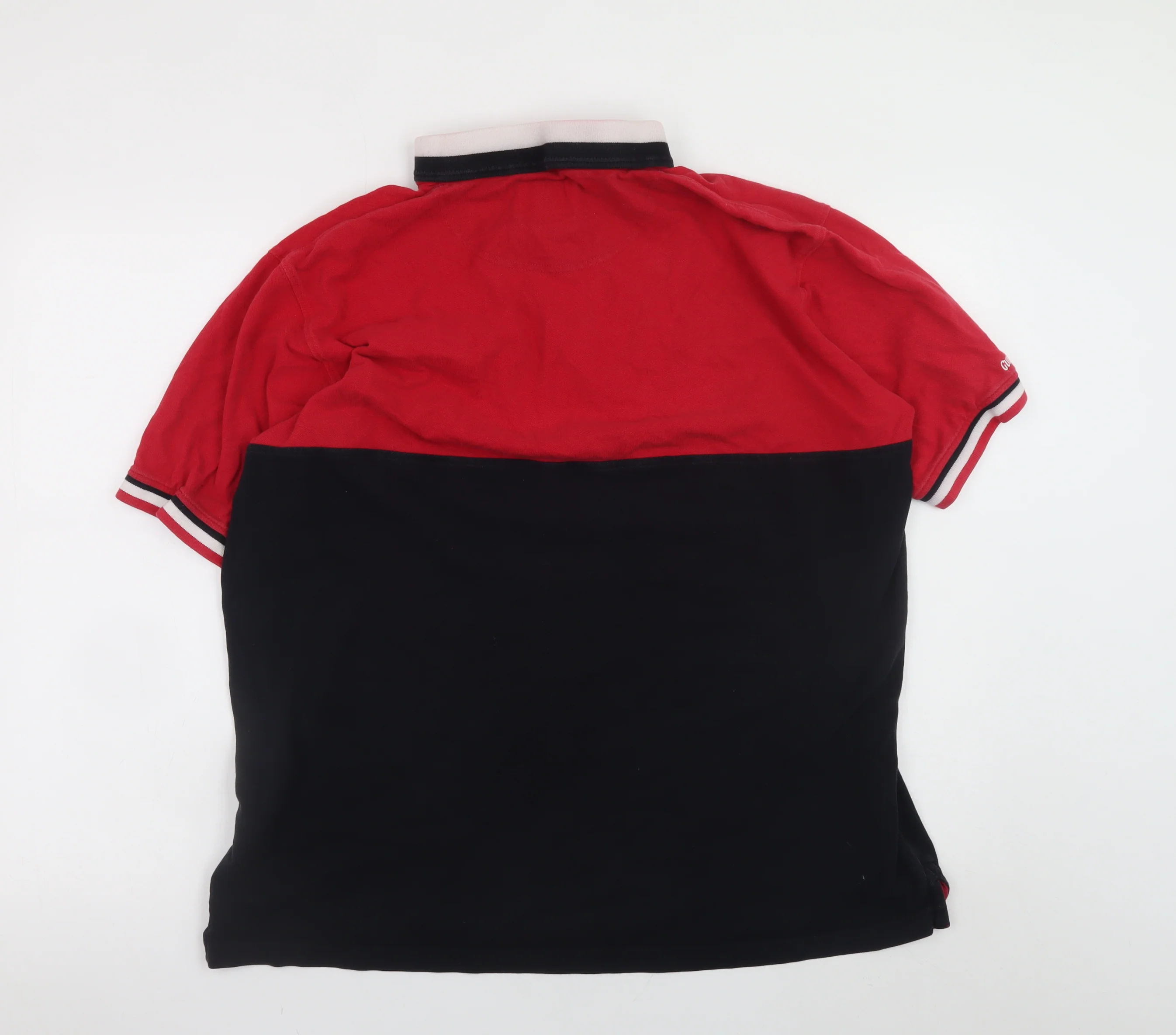 Guinness Men's Red & Black XL Rugby Polo Shirt 100% Cotton - Image 3
