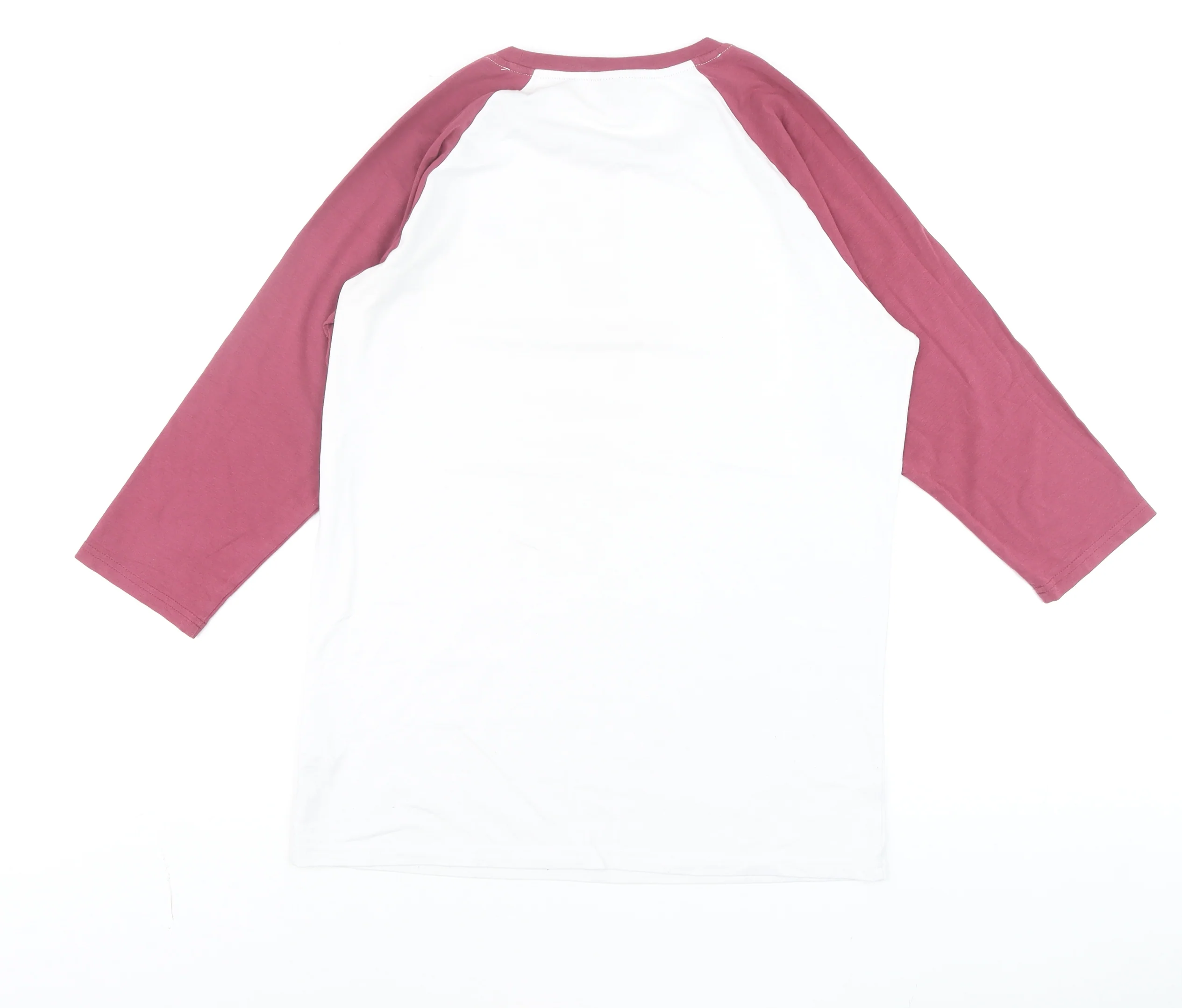 Gym+Coffee Men’s White 3/4 Sleeve Raglan T-Shirt Medium - Image 3