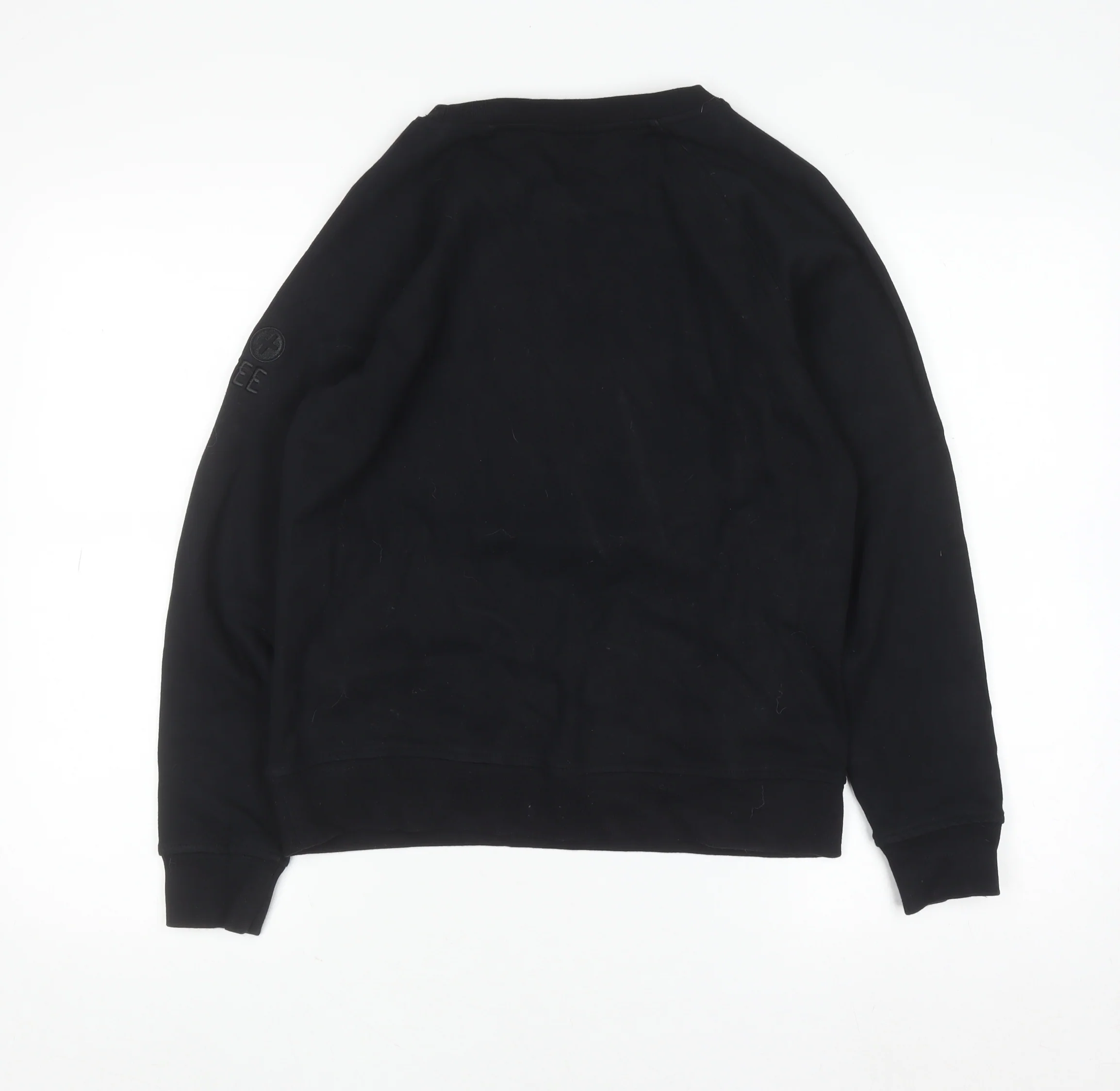 Gym+Coffee Women's Black Small Pullover Sweatshirt Cotton Blend - Image 3