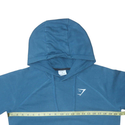 Gymshark Men’s Blue XS Pullover Fleece Hoodie Sweatshirt - Image 2