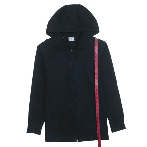 Gymshark Men's Black Full Zip Hoodie Size S Athletic Fit - Image 3
