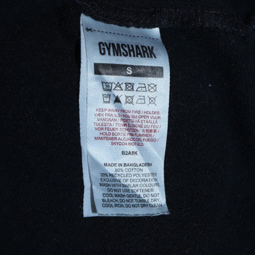 Gymshark Men's Black Small Pullover Crew Neck Sweatshirt Cotton Blend - Image 6