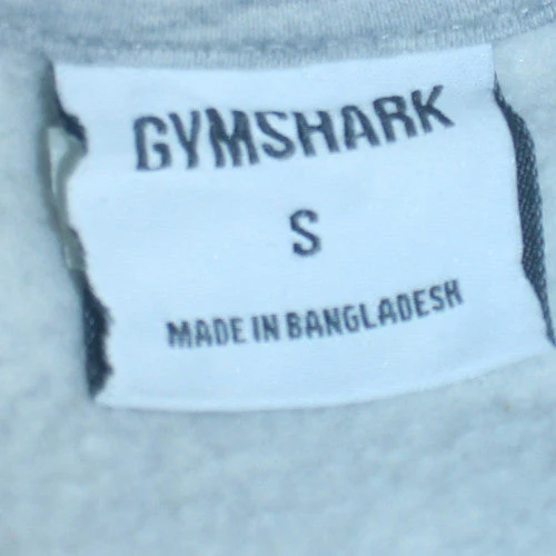 Gymshark Men's Grey Pullover Hoodie S Regular Fit Athletic - Image 5