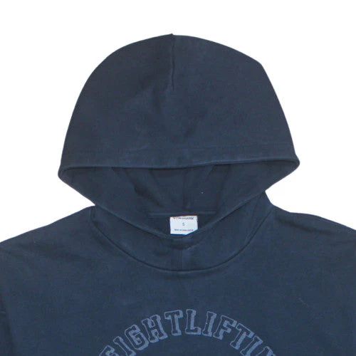 Gymshark Men's Navy Blue Pullover Hoodie Small Weightlifting Club Logo - Image 8