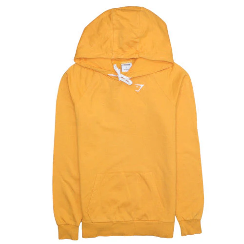 Gymshark Men's Yellow Pullover Hoodie Size S Lightweight Athletic