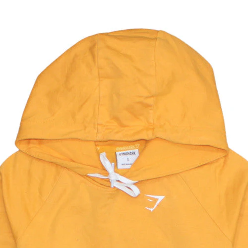 Gymshark Men's Yellow Pullover Hoodie Size S Lightweight Athletic - Image 8