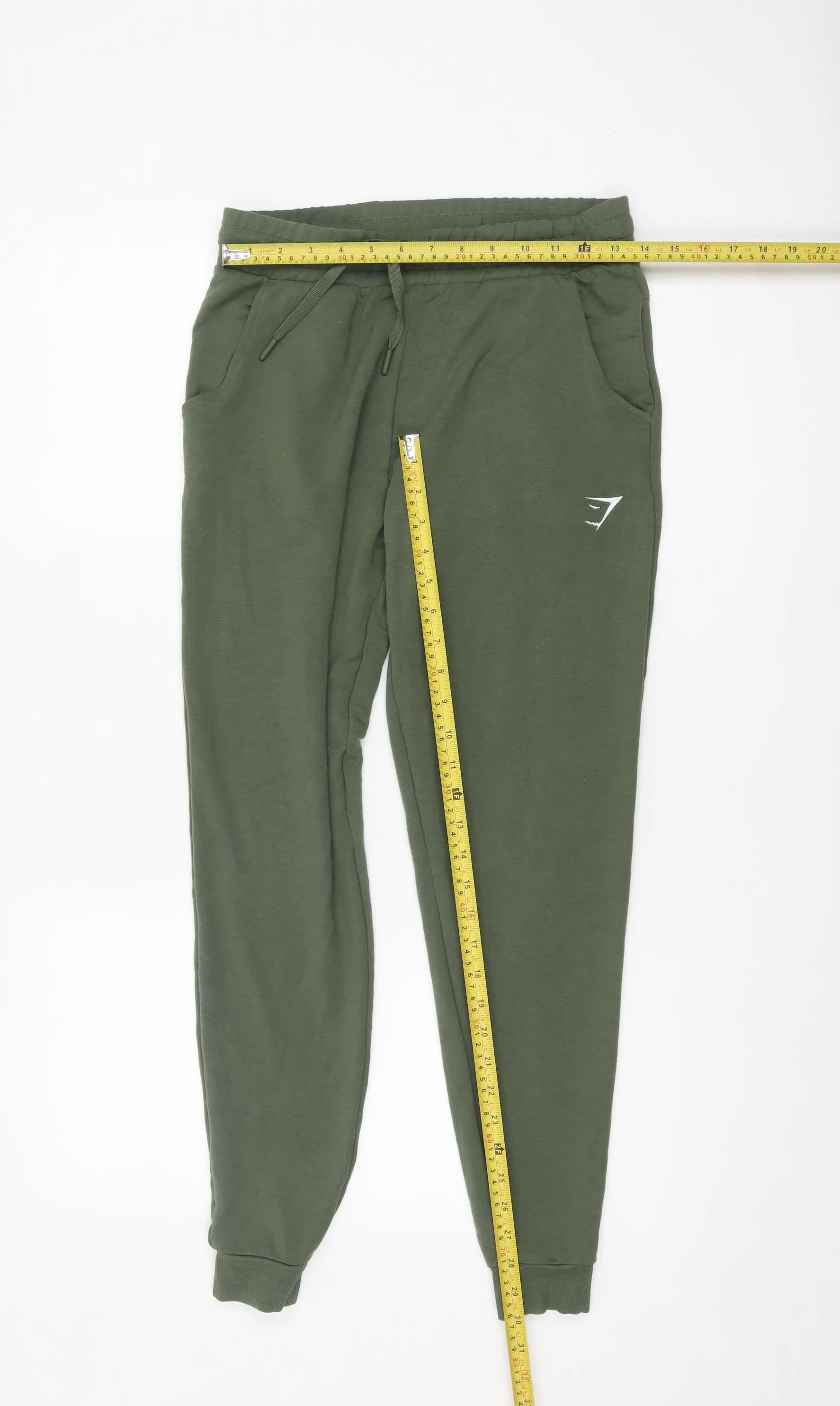 Gymshark Women’s Green Jogger Trousers Size S Elastic Waist - Image 2