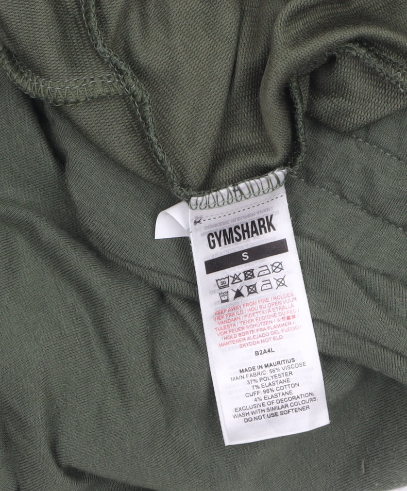Gymshark Women’s Green Jogger Trousers Size S Elastic Waist - Image 4