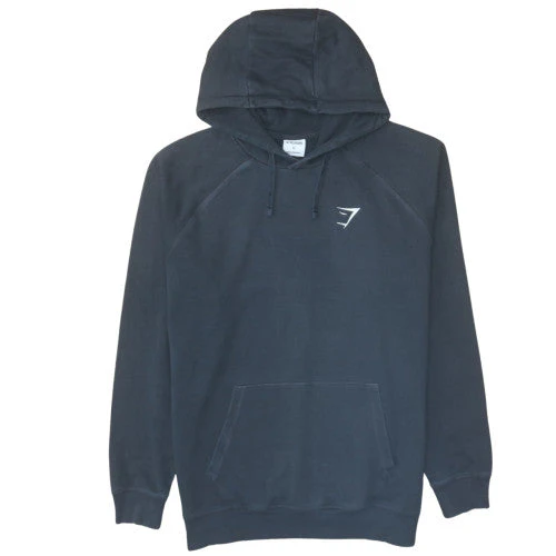 Gymshark Women's Black XL Pullover Hoodie with Logo Detail