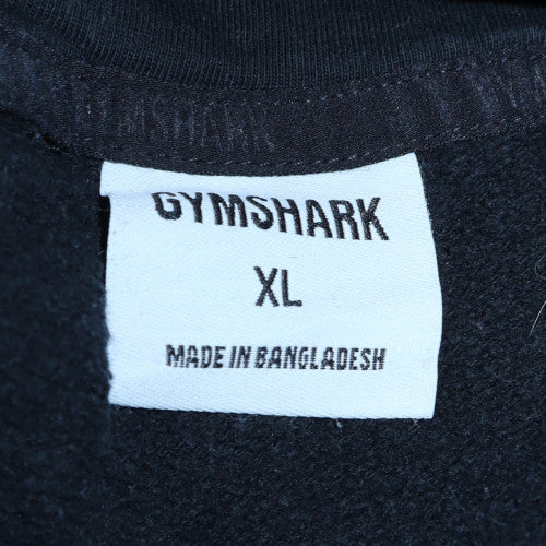 Gymshark Women's Black XL Pullover Hoodie with Logo Detail - Image 5