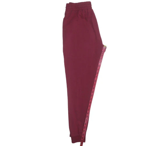 Gymshark Womens Burgundy Jogger Sweatpants Size S Elastic Waist - Image 3