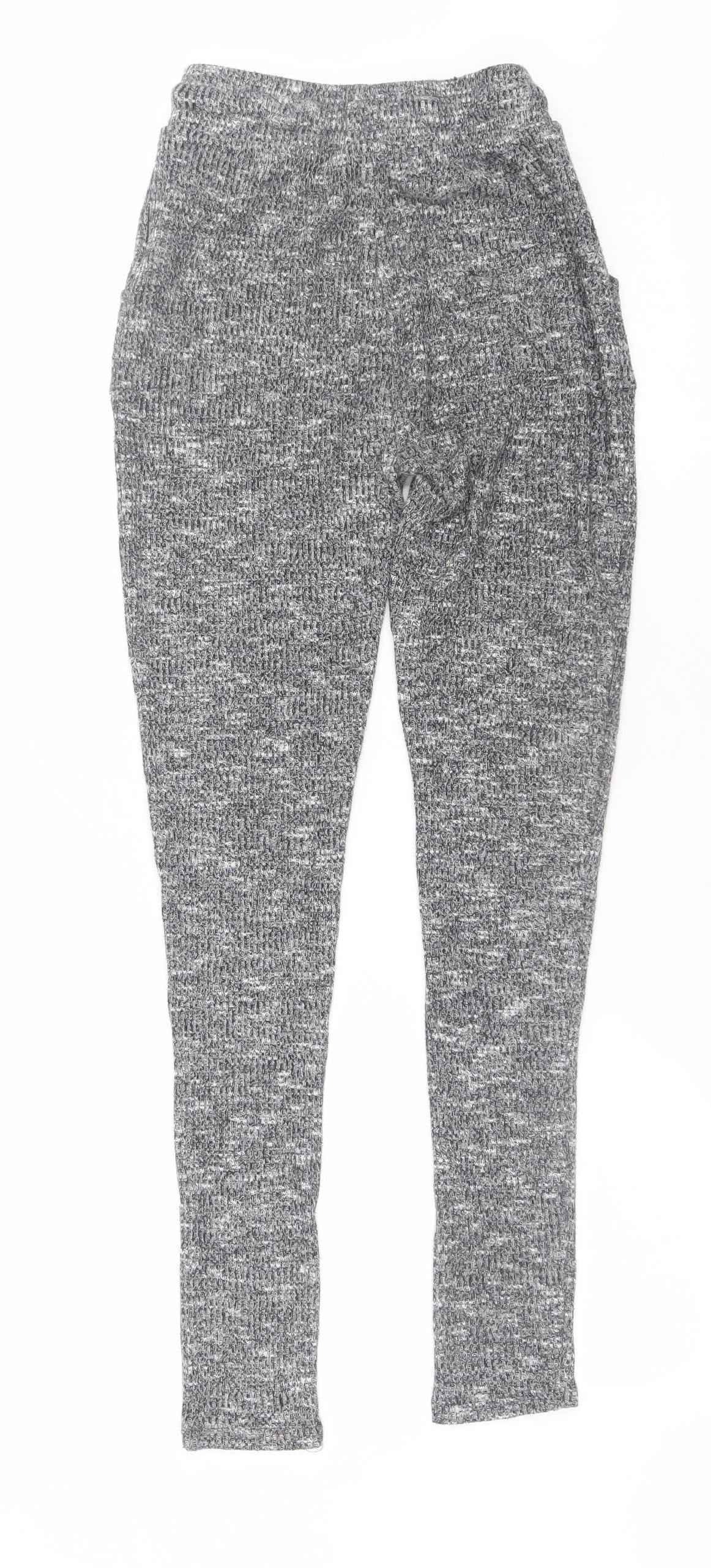 Gymshark Womens Grey XS Jogger Trousers Knit Stretch Comfort Fit - Image 3