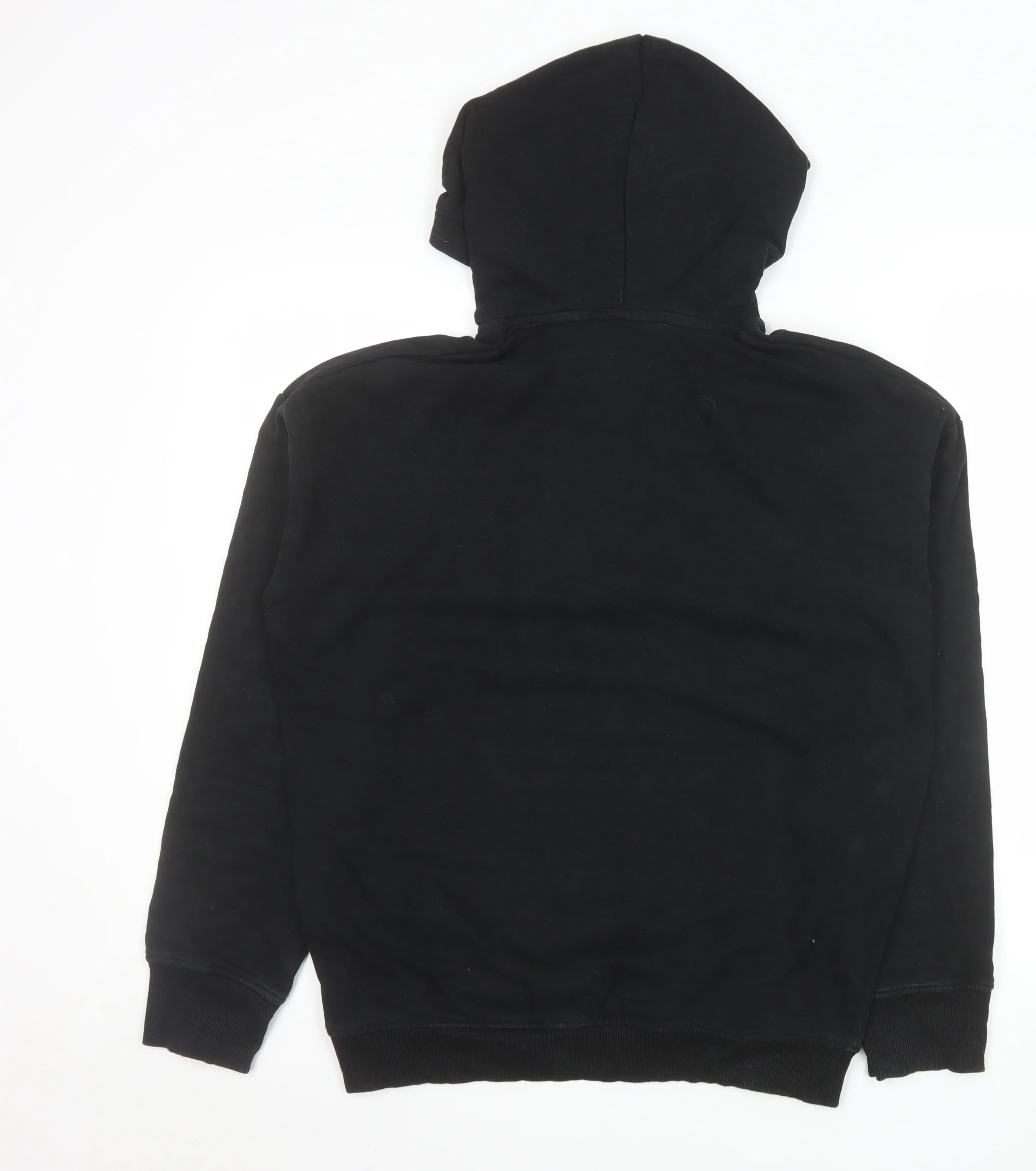 H&M Boys Black Panther Hoodie 14 Years Black Pullover Fleece Marvel - Image 3