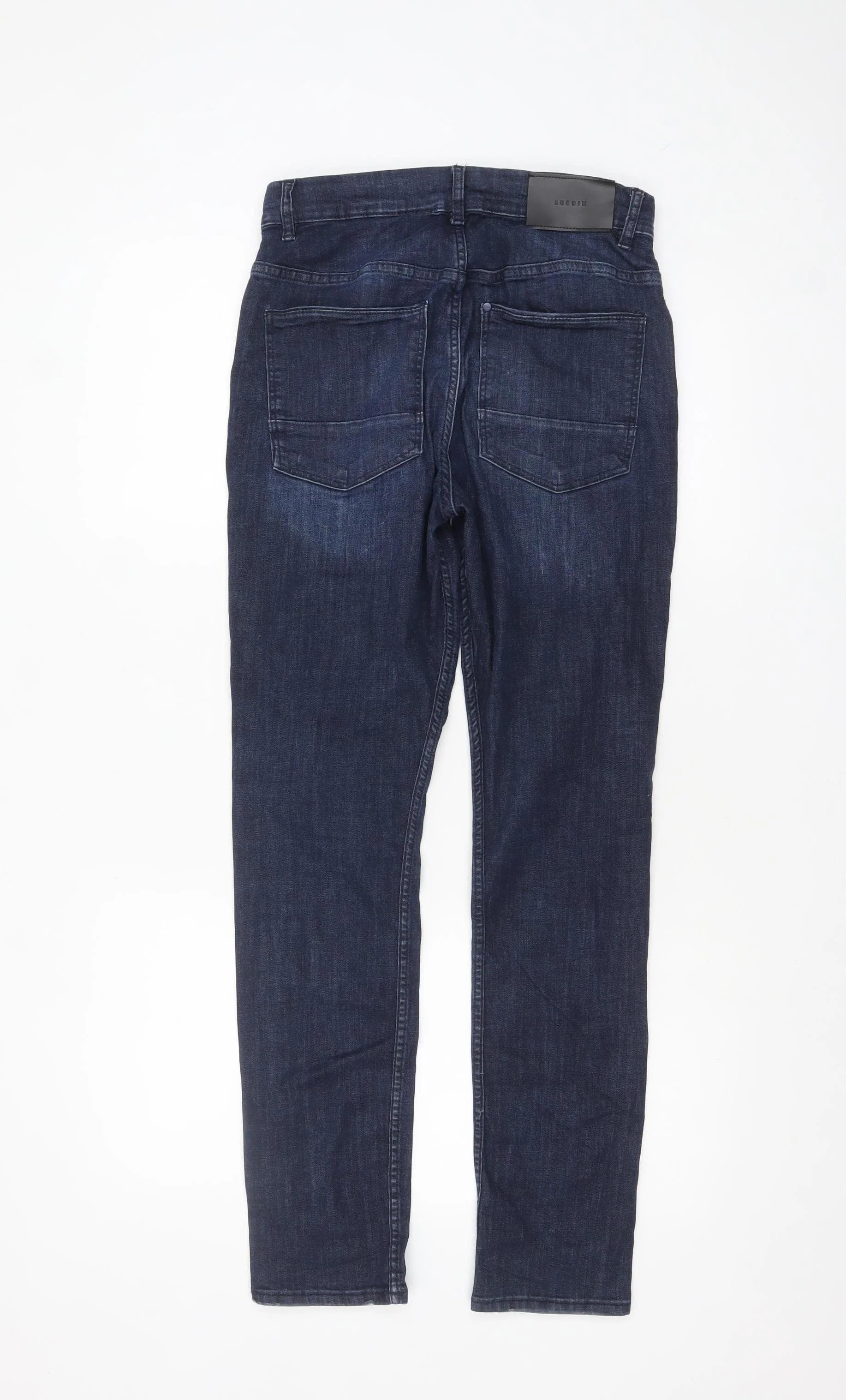 H&M Boys Blue Skinny Fit Super Stretch Jeans Size 164 Denim Casual - Image 3