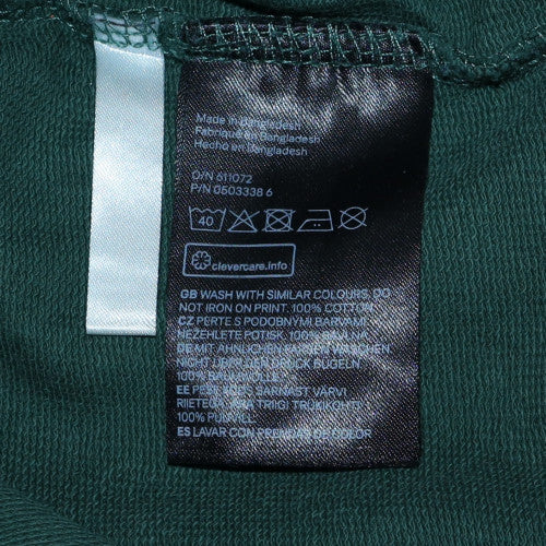 H&M Boys Green Skull Graphic Pullover Sweatshirt 16 Years - Image 6