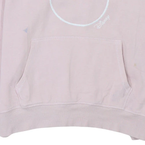 H&M Disney L.O.G.G. Pink Hoodie Women L Pullover Mickey Cotton - Image 8