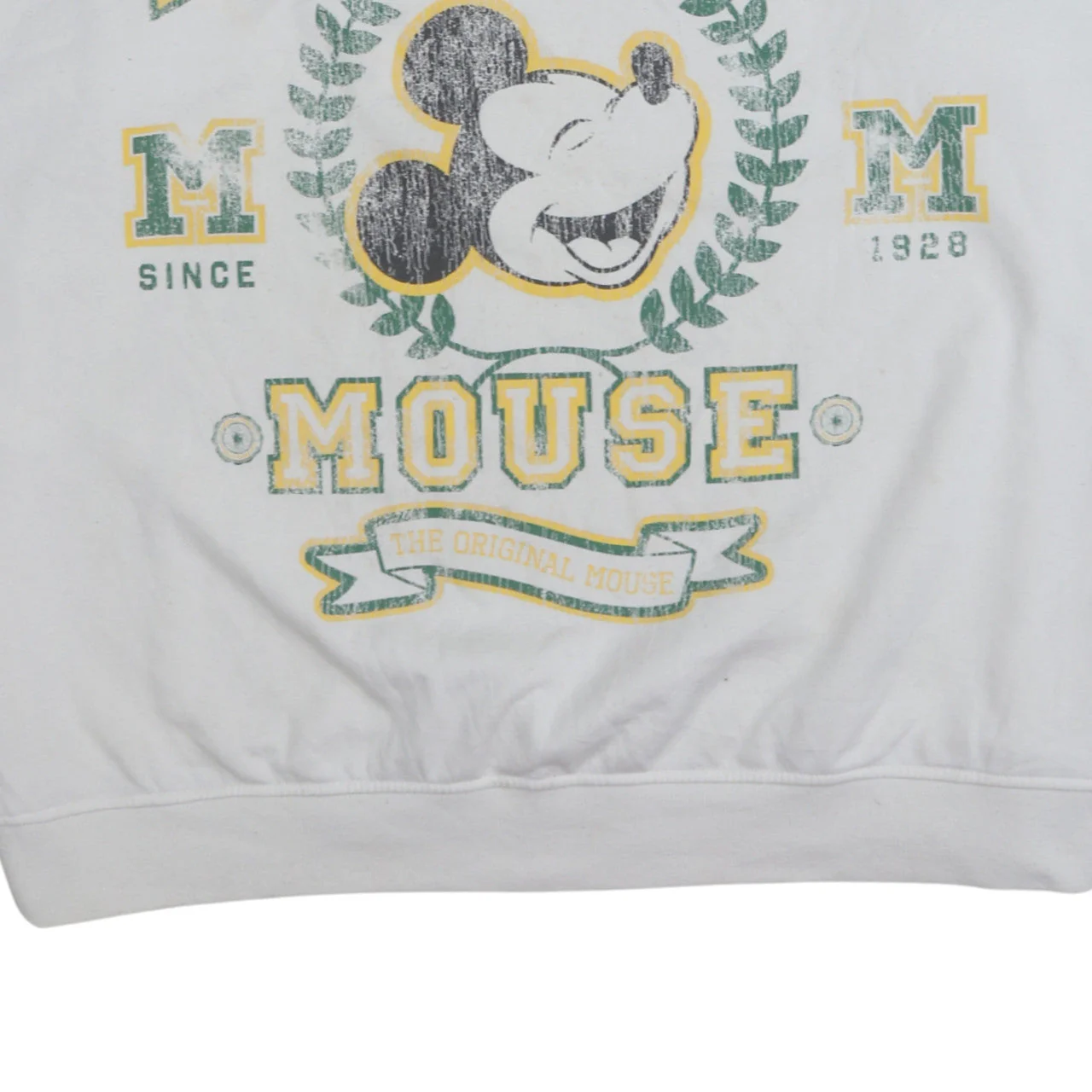 H&M Disney Mickey Mouse White Colourblock Sweatshirt Women 16 Relaxed Fit - Image 8