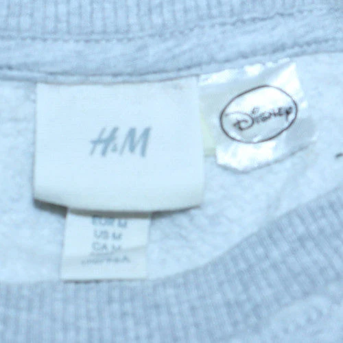 H&M Disney Women Grey Mickey Mouse Pullover Sweatshirt M - Image 5