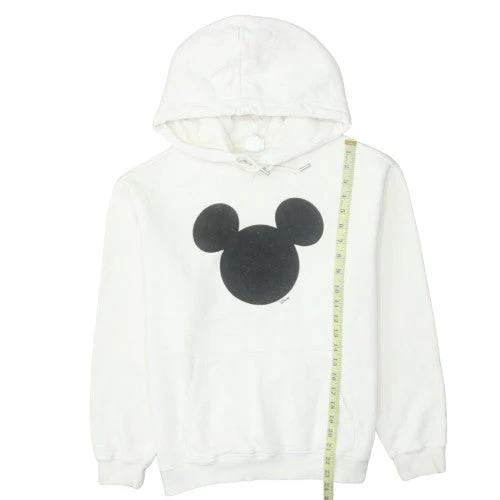 H&M Disney Women's White Pullover Hoodie XS Mickey Graphic Sweatshirt - Image 3
