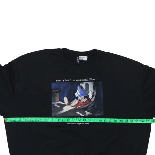 H&M Divided Disney Women Black XL Pullover Sweatshirt Mickey Fantasia - Image 2