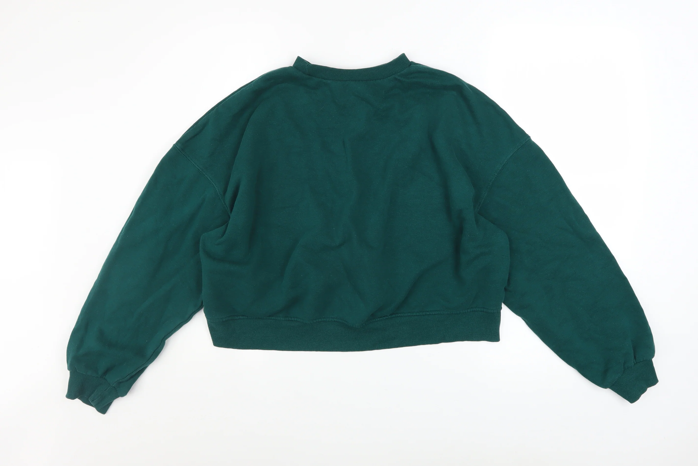 H&M Divided Women's Green Pullover Sweatshirt Size 12 Regular Fit - Image 3