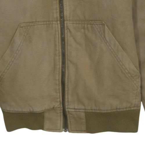 H&M L.O.G.G. Men Brown Cotton Hooded Lined Jacket Size M - Image 7