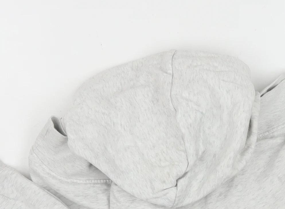 H&M Men’s Grey Pullover Hoodie Size M Casual Cotton Blend - Image 6