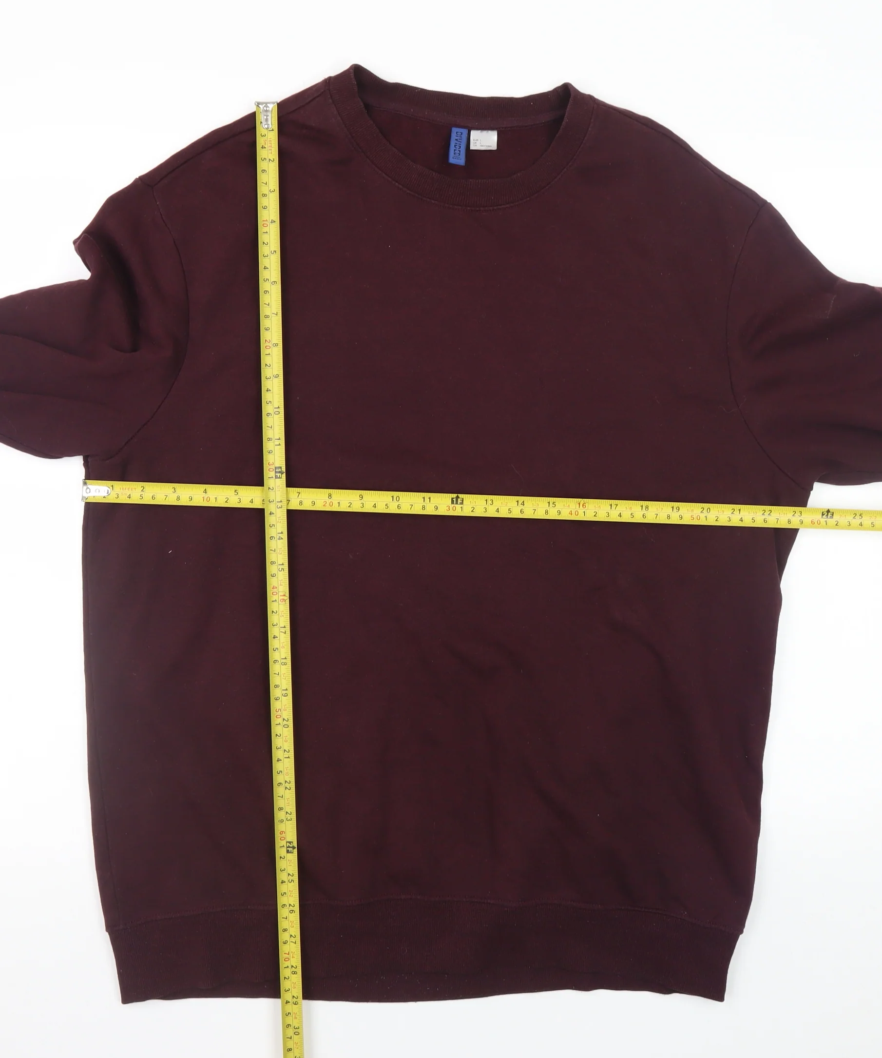 H&M Men's Brown Crew Neck Pullover Sweatshirt Size L - Image 2