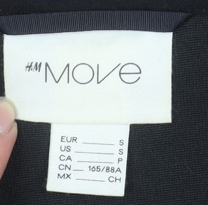 H&M Move Men's Black Fleece Full Zip Jacket Size S - Image 4