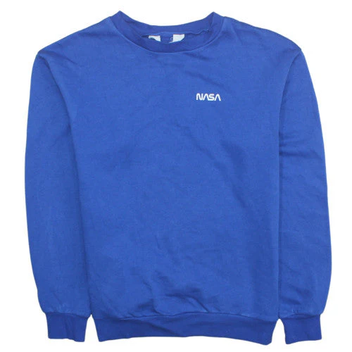 H&M NASA Blue Crew Neck Teens Pullover Sweatshirt Size S