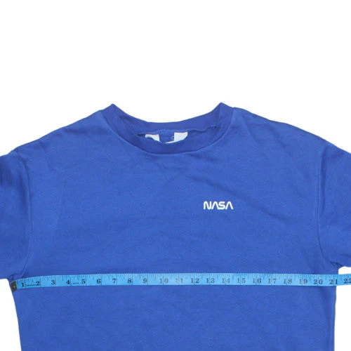 H&M NASA Blue Crew Neck Teens Pullover Sweatshirt Size S - Image 3