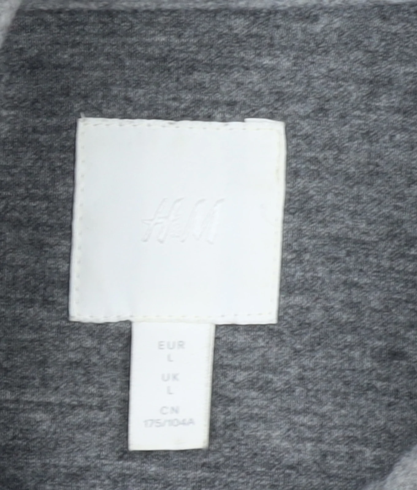 H&M Women Grey L Relaxed Shacket Jacket Button Down Fleece Mid Length - Image 4