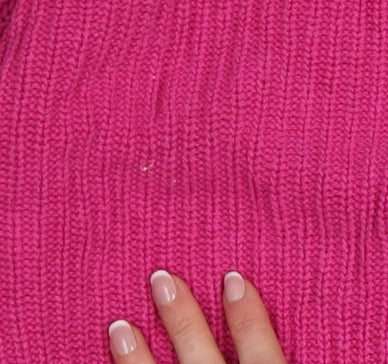 H&M Women Pink Chunky Knit V-Neck Cardigan Size S - Image 6