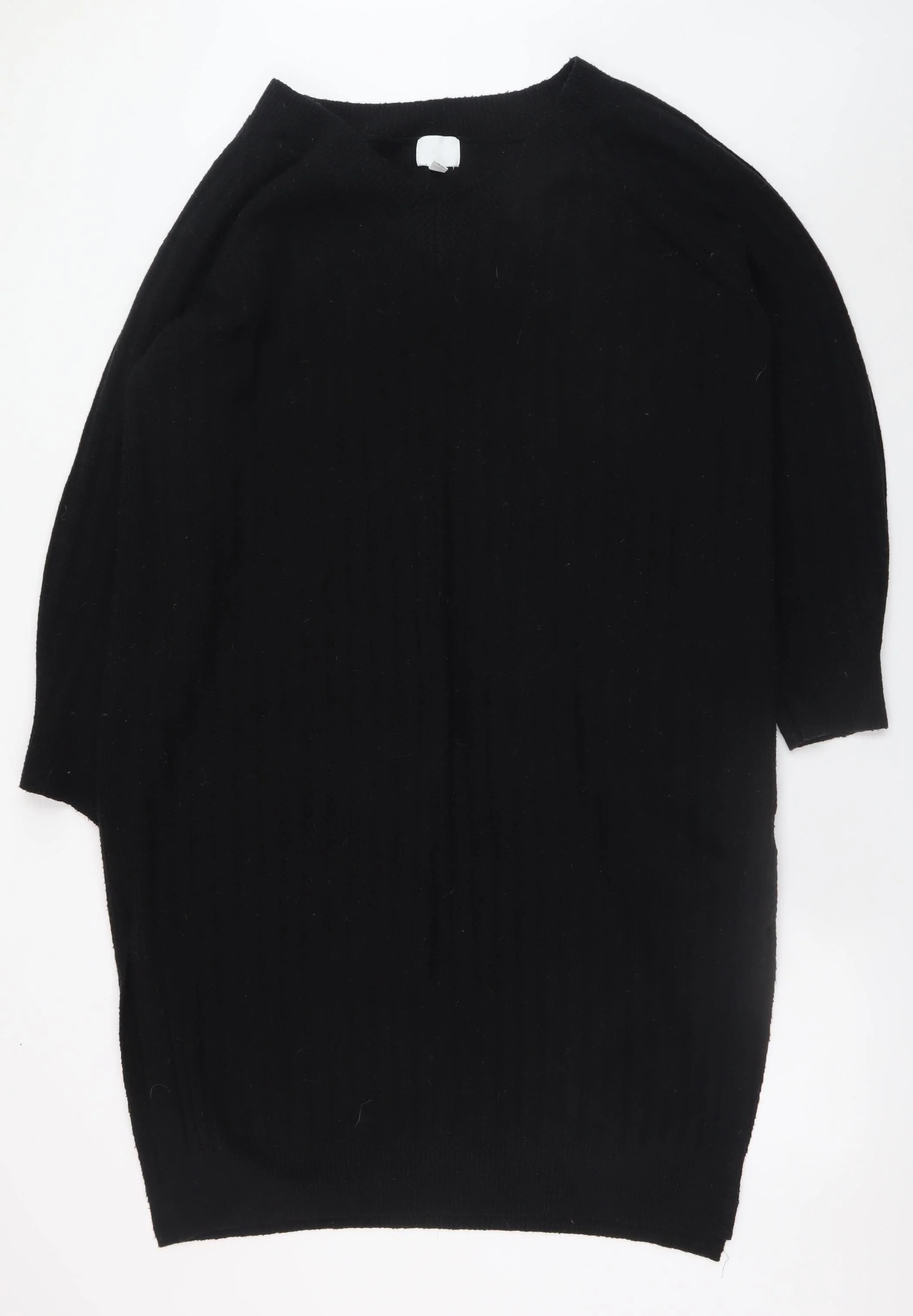 H&M Women’s Black Long Sleeve Knit Jumper Dress L