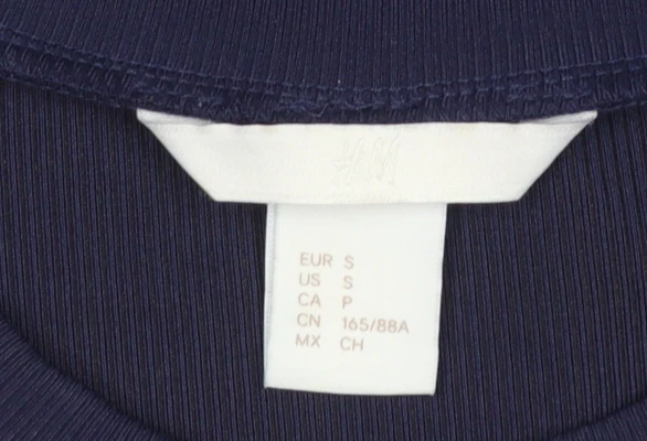 H&M Women’s Blue Bodycon Knee Length Dress Size 8 - Image 4